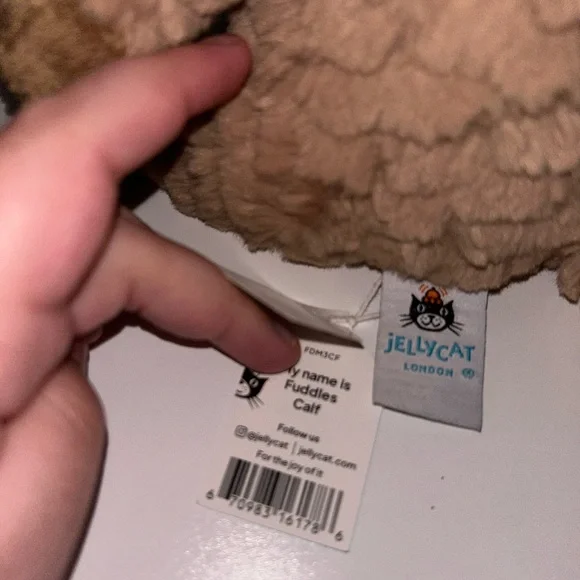 Jellycat Fuddles Calf NWT - Picture 3 of 4